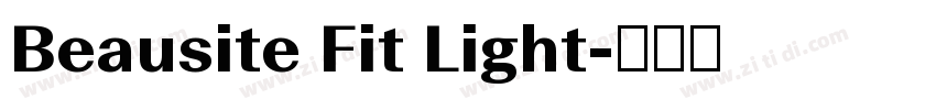 Beausite Fit Light字体转换